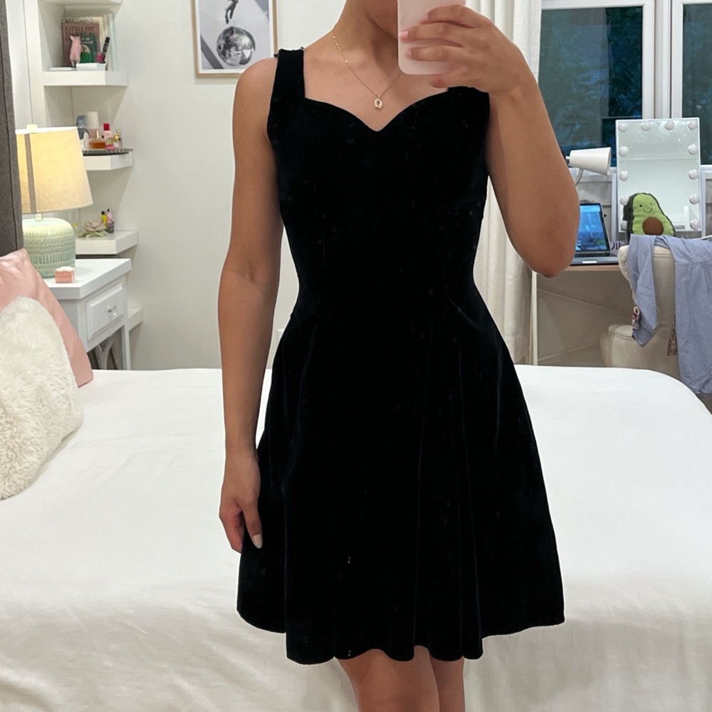 Vintage Black velvet dress
